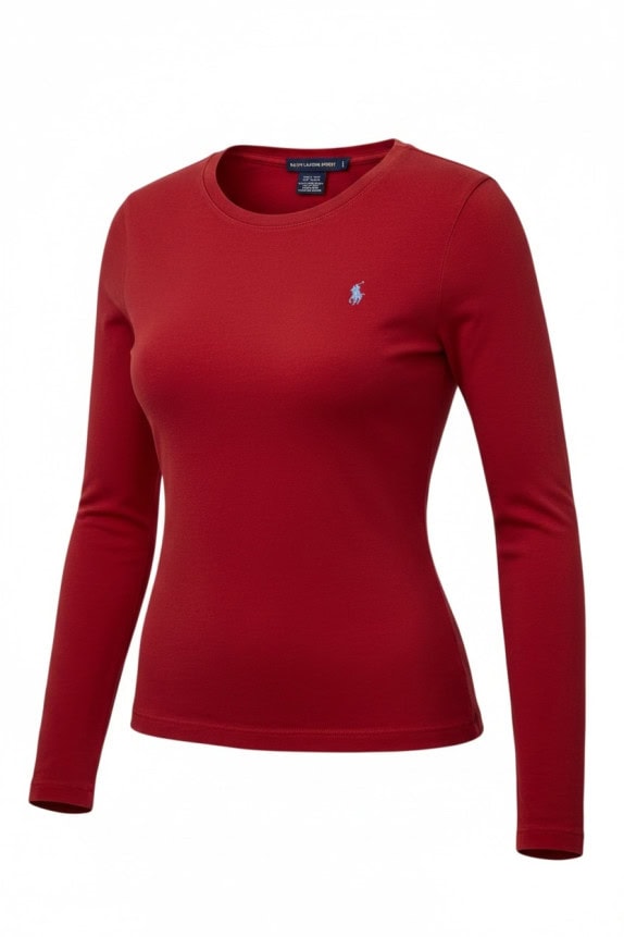 RALPH LAUREN SPORT LONGSLEEVE CLASSIC RED ΓΥΝΑΙΚΕΙΟ PRE OWNED S