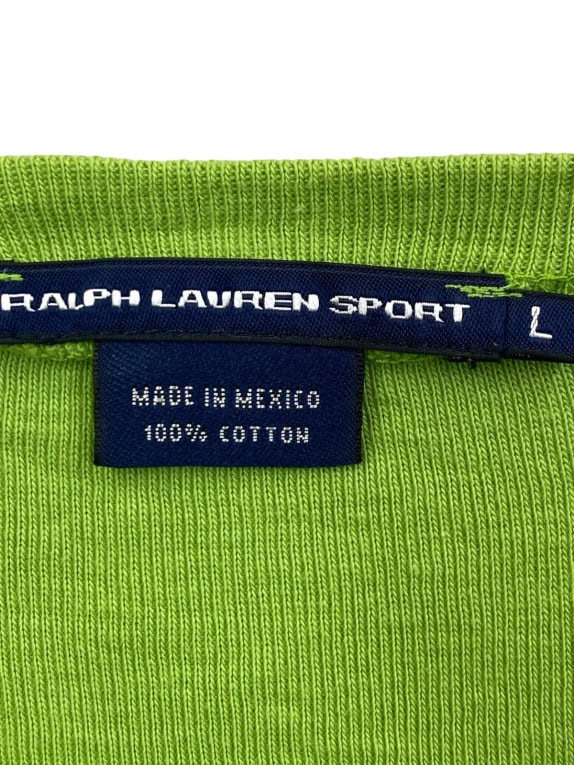 RALPH LAUREN SPORT ΜΑΚΡΥΜΑΝΙΚΗ ΜΠΛΟΥΖΑ MINIMAL ΠΡΑΣΙΝΟ ΓΥΝΑΙΚΕΙΟ PRE OWNED L