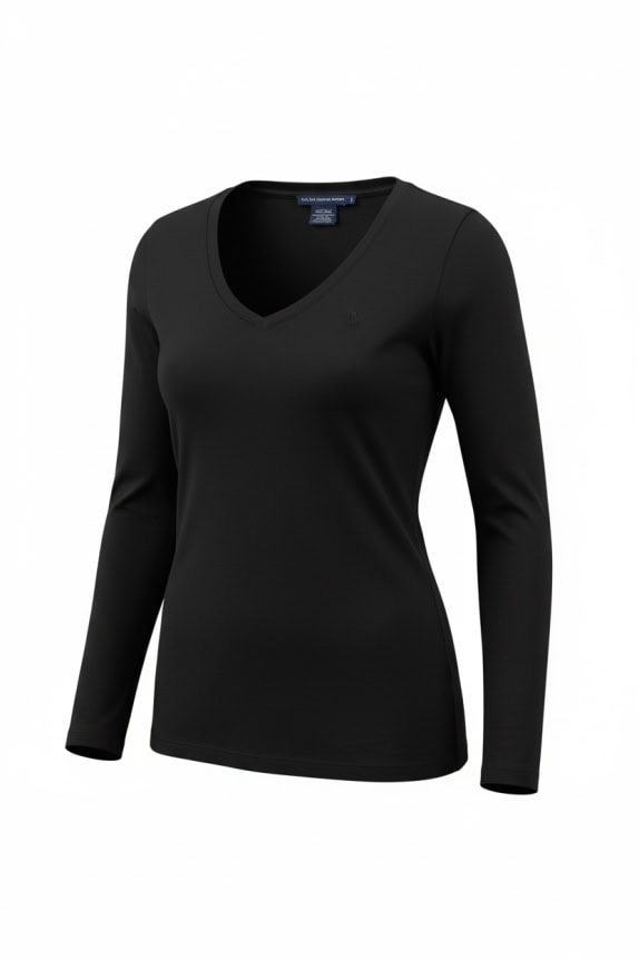 Ralph Lauren Sport Μακρυμάνικο Top Μαύρο Γυναικείο S