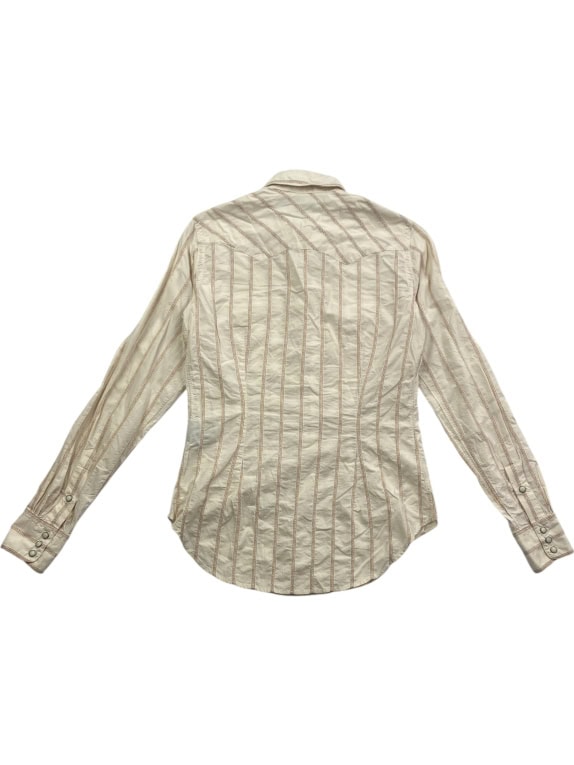 RALPH LAUREN SPORT Πουκάμισο Western Vintage Ριγέ Μπεζ/Ταμπά Γυναικείο S