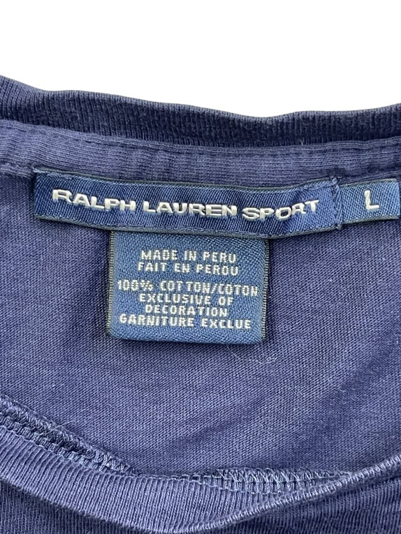 Ralph Lauren Sport T-Shirt Small Logo Blue Unisex L