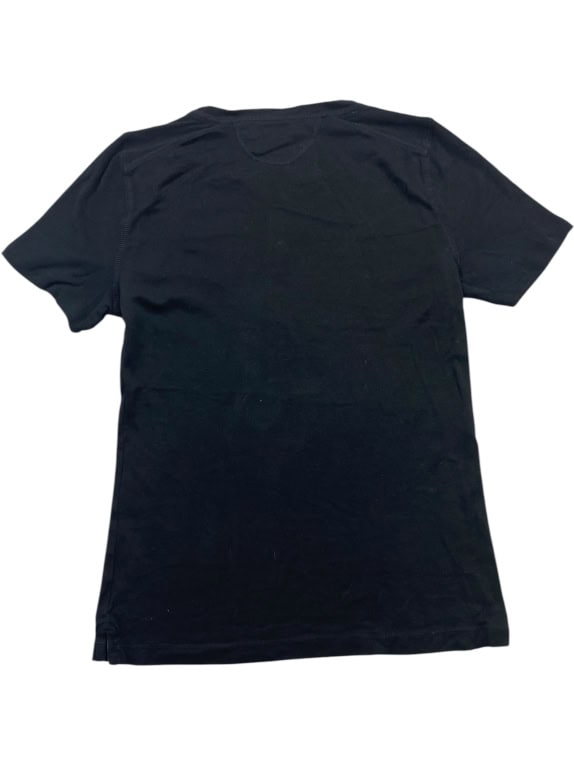 RALPH LAUREN T-Shirt Henley Κουμπιά Μαύρο Γυναικείο S