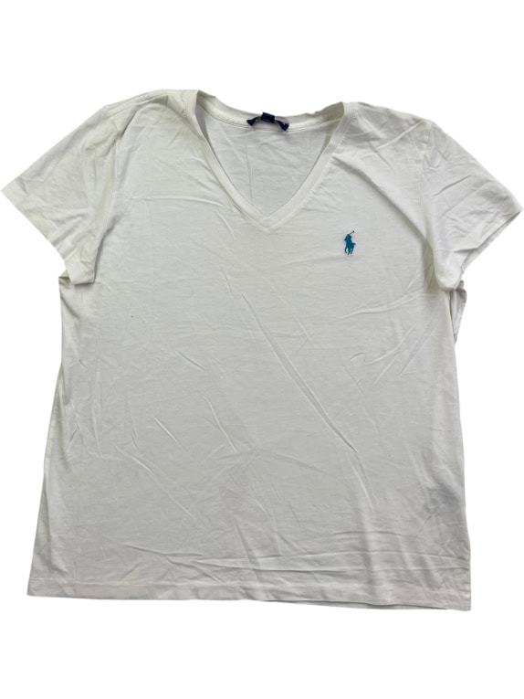 Ralph Lauren T-Shirt con logo bianca unisex L