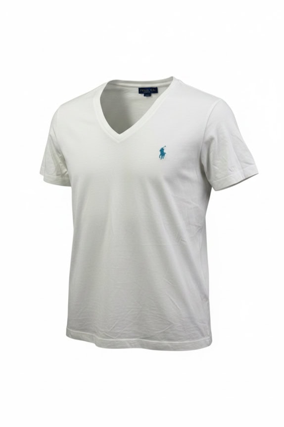 Ralph Lauren T-Shirt con logo bianca unisex L