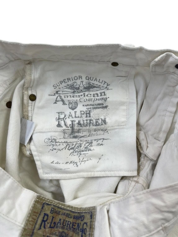 RALPH LAUREN JEANS CLASSIC OFF WHITE DONNA PRE OWNED S