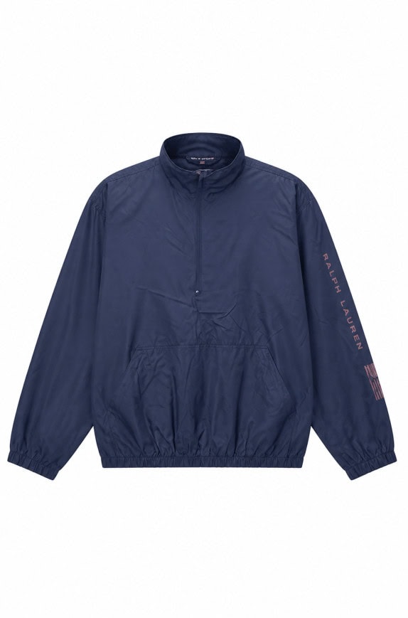 RALPH LAUREN WINDBREAKER STREETWEAR NAVY MEN PRE OWNED L