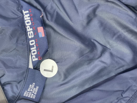 RALPH LAUREN WINDBREAKER STREETWEAR NAVY MEN PRE OWNED L