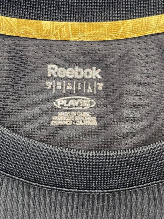 REEBOK PERFORMANCE TANK TOP BLACK/GOLD UNISEX L pre-owned