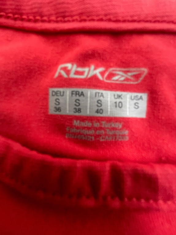REEBOK ΑΜΑΝΙΚΟ ΜΠΛΟΥΖΑΚΙ VINTAGE ΛΟΓΟΤΥΠΟ ΚΟΚΚΙΝΟ ΓΥΝΑΙΚΕΙΟ S