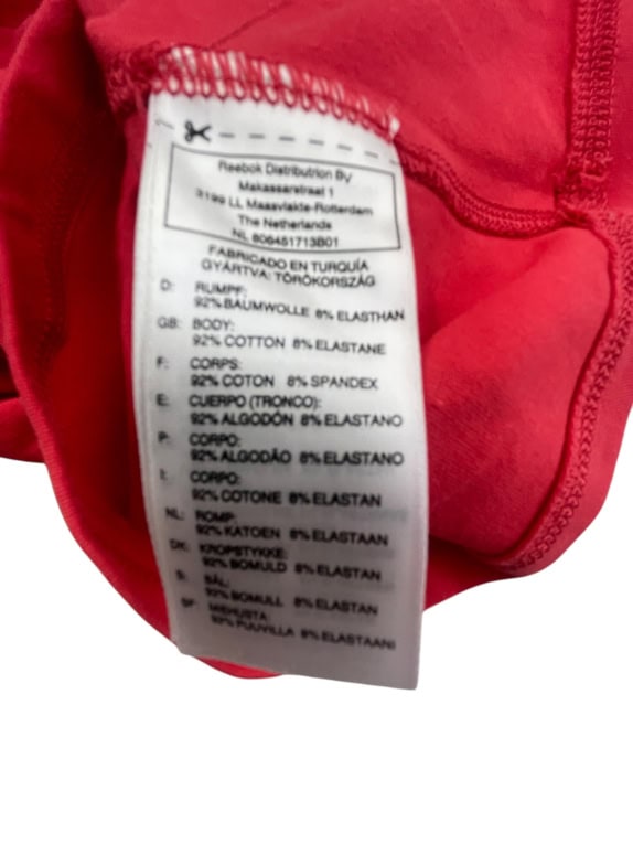 REEBOK ΑΜΑΝΙΚΟ ΜΠΛΟΥΖΑΚΙ VINTAGE ΛΟΓΟΤΥΠΟ ΚΟΚΚΙΝΟ ΓΥΝΑΙΚΕΙΟ S