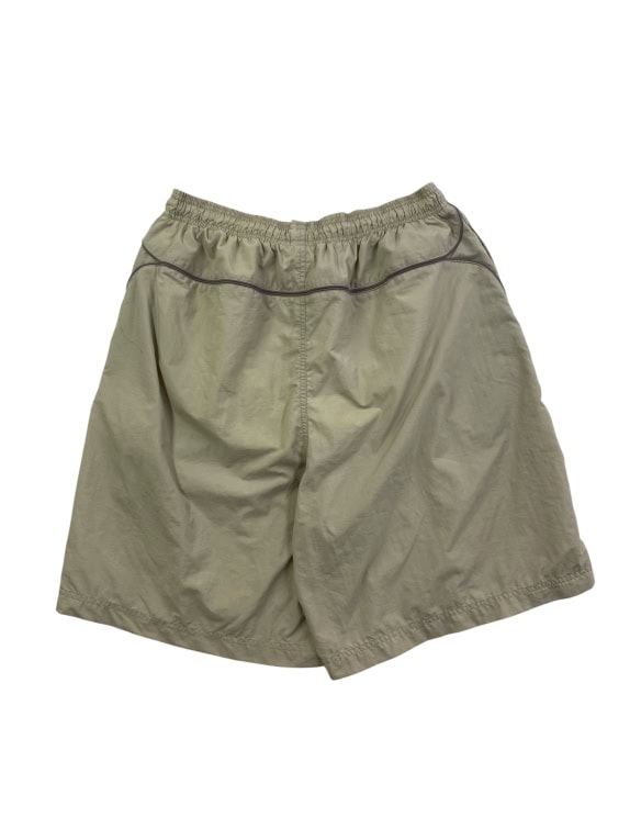 REEBOK Bermuda sportivi vintage con logo color oliva unisex XL