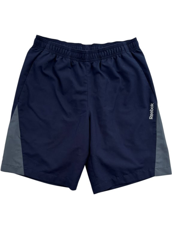 REEBOK ATHLETIC SHORTS SPORTSWEAR NAVY MENS PRE OWNED M