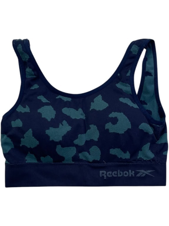 REEBOK BRA TOP CAMO SPORTSWEAR NAVY DONNA PRE OWNED S