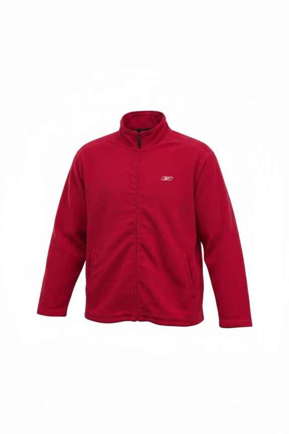 REEBOK FLEECE ΖΑΚΕΤΑ ΜΕ EMBROIDERED LOGO ΚΟΚΚΙΝΗ UNISEX L