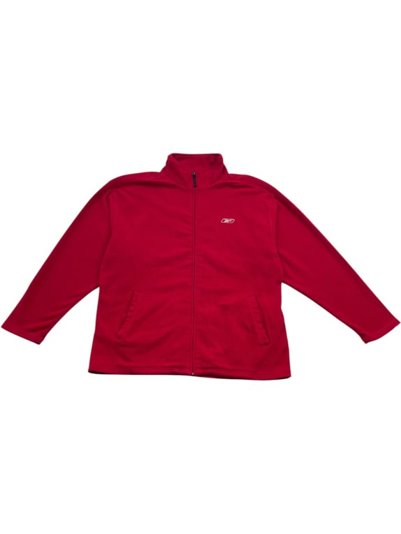REEBOK FLEECE ΖΑΚΕΤΑ ΜΕ EMBROIDERED LOGO ΚΟΚΚΙΝΗ UNISEX L