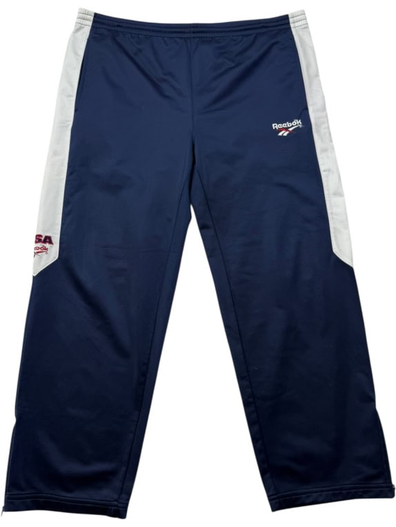 REEBOK TUTA COMPLETA VINTAGE USA LOGO BLU/BIANCO UNISEX L/XL