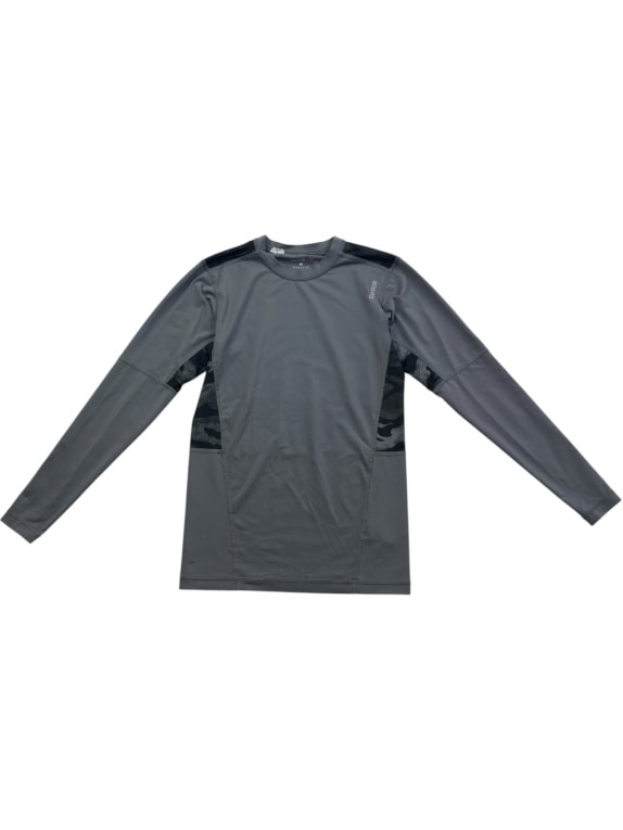 Reebok Γκρι Μακρυμάνικο Αθλητικό Compression Μπλουζάκι Ανδρικό M