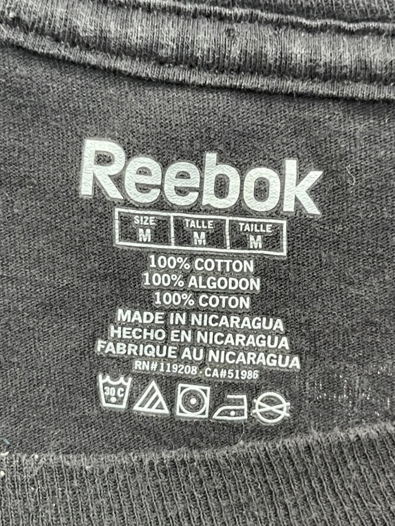 REEBOK GRAPHIC TEE SPORTSWEAR BLACK ΑΝΤΡΙΚΟ PRE OWNED M