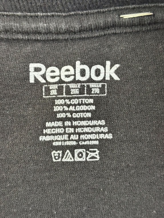 REEBOK GRAPHIC TEE SPORTSWEAR FADED BLACK ΑΝΤΡΙΚΟ PRE OWNED XXL