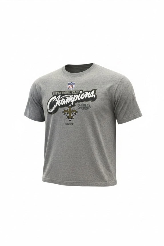 REEBOK GRAPHIC TEE SPORTSWEAR GREY MEN PRE OWNED XL
