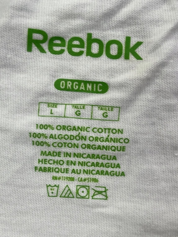 REEBOK GRAPHIC TEE SPORTSWEAR ΛΕΥΚΟ ΑΝΤΡΙΚΟ PRE OWNED L