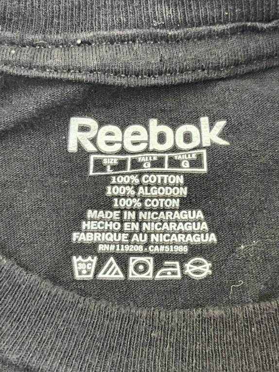 REEBOK GRAPHIC TEE SPORTSWEAR ΜΑΥΡΟ ΑΝΤΡΙΚΟ PRE OWNED L
