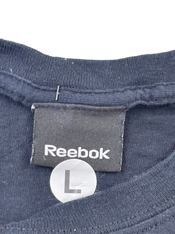 REEBOK GRAPHIC TEE SPORTSWEAR BLACK MEN PRE OWNED L