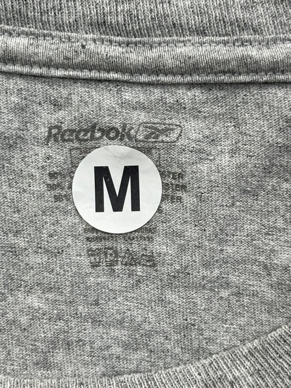 REEBOK GRAPHIC TEE VINTAGE GREY UNISEX PRE OWNED M