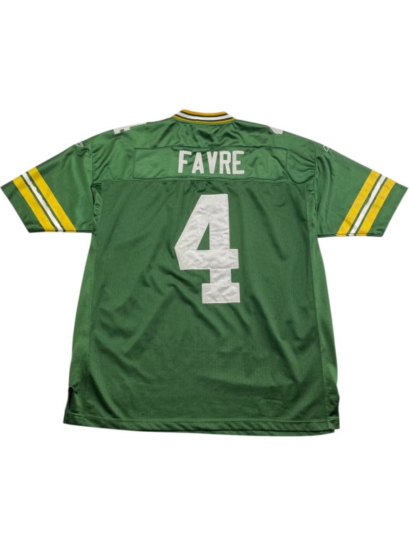 REEBOK GREEN BAY PACKERS NFL JERSEY VINTAGE FAVRE #4 ΠΡΑΣΙΝΟ ΑΝΔΡΙΚΟ XXXL