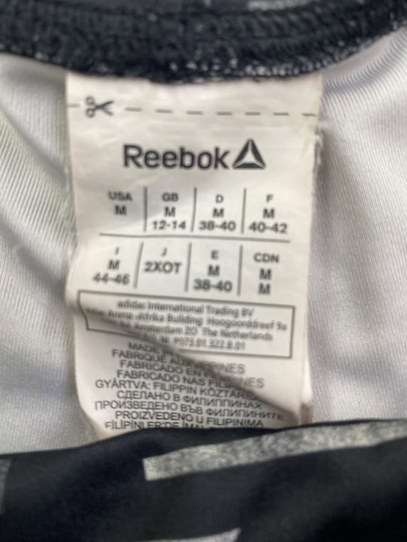 Reebok Κολάν 3/4 Performance Athletic Λογότυπο Μαύρο Γυναικείο M