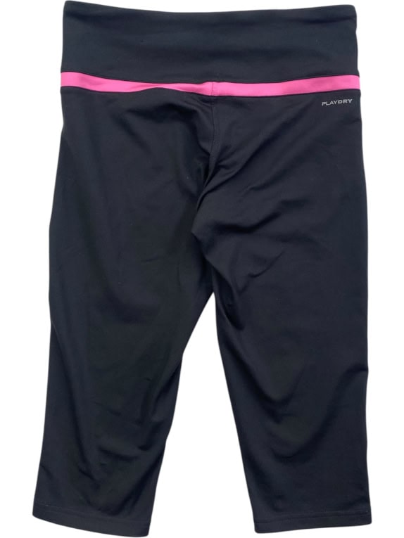REEBOK Κολάν 3/4 SKINNY CAPRI Logo Μαύρο-Ροζ Γυναικείο S