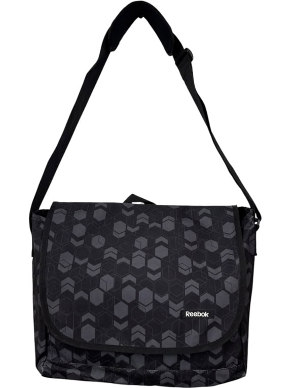 REEBOK MESSENGER BAG MINIMAL CHARCOAL UNISEX PRE OWNED