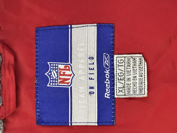 REEBOK ΜΠΟΥΦΑΝ ΓΟΥΝΤΟΜΠΡΕΙΚΕΡ ΑΘΛΗΤΙΚΟ ΜΑΥΡΟ ΚΟΚΚΙΝΟ ΑΝΤΡΙΚΟ PRE OWNED XL