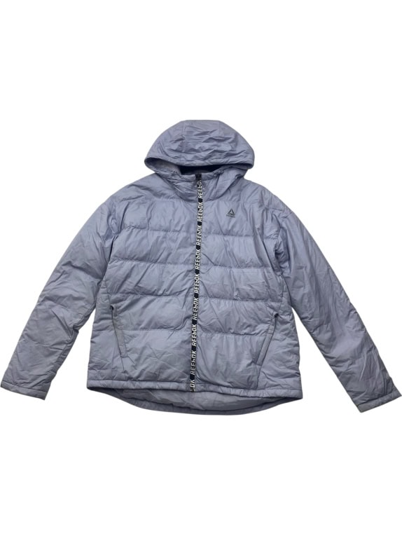 Reebok Puffer Jacket Hooded Grey Men’s M