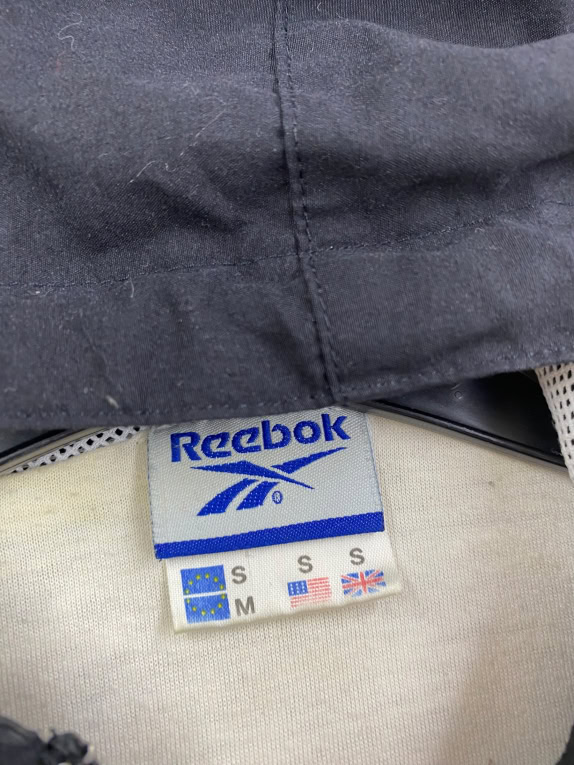 Reebok Μπουφάν Vintage Λογότυπο Λευκό/Μαύρο Ανδρικό L
