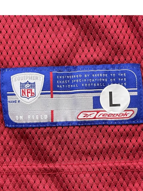 REEBOK NFL ΦΑΝΕΛΑ FOOTBALL ATHLETIC ΚΟΚΚΙΝΗ ΑΝΤΡΙΚΗ PRE OWNED L