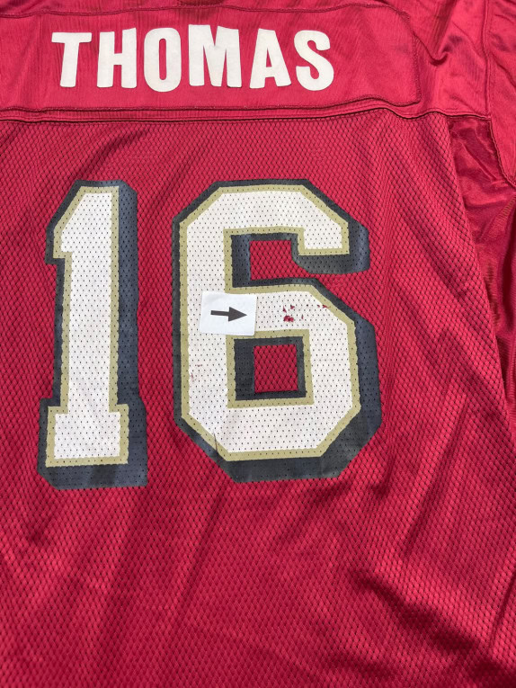 REEBOK NFL ΦΑΝΕΛΑ FOOTBALL ATHLETIC ΚΟΚΚΙΝΗ ΑΝΤΡΙΚΗ PRE OWNED L
