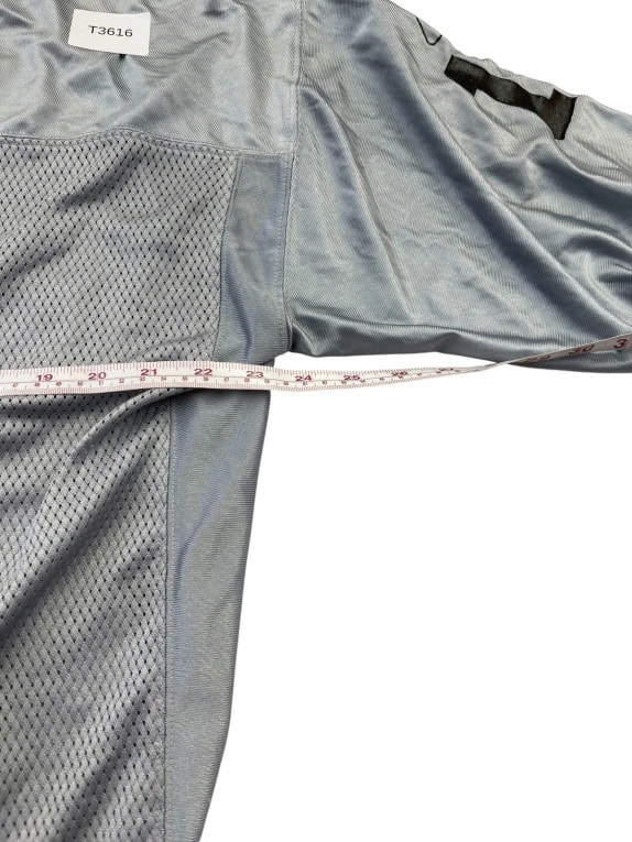 REEBOK NFL FOOTBALL JERSEY SPORTSWEAR SILVER GREY MEN PRE OWNED XL