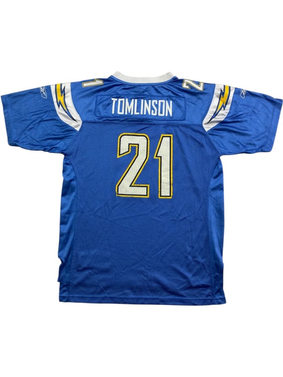 REEBOK NFL ONFIELD CHARGERS TOMLINSON 21 JERSEY VINTAGE LOGO ΜΠΛΕ UNISEX XL