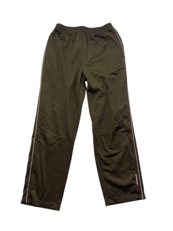 REEBOK TRACK PANTS SPORTSWEAR OLIVE UNISEX PRE OWNED S