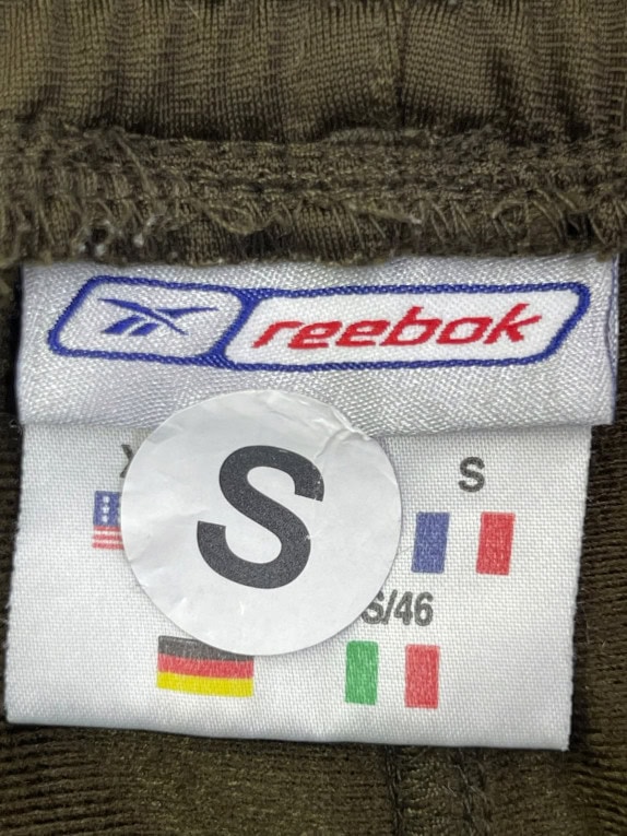 REEBOK TRACK PANTS SPORTSWEAR OLIVE UNISEX PRE OWNED S