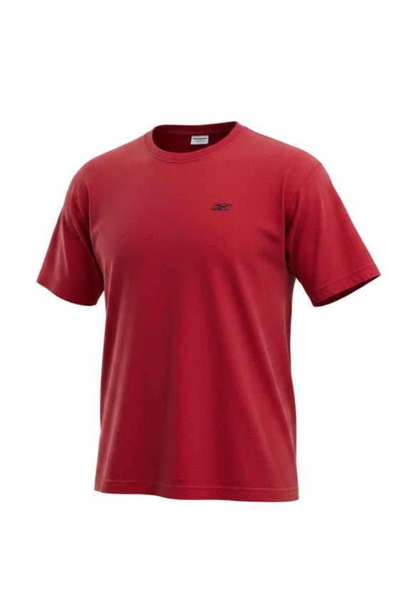 REEBOK T-SHIRT 00s EMBROIDERED LOGO ΚΟΚΚΙΝΟ UNISEX L