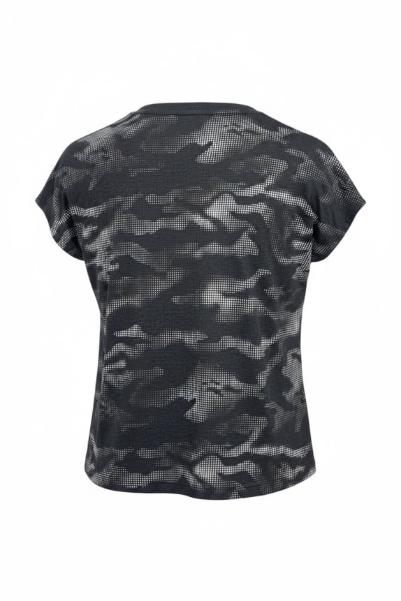 Reebok T-Shirt Big Logo Γκρι Γυναικείο S