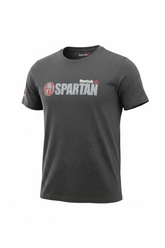 REEBOK T SHIRT GRAPHIC ATHLETIC CHARCOAL ΑΝΤΡΙΚΟ PRE OWNED L