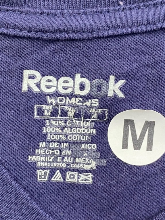 REEBOK T SHIRT GRAPHIC NAVY ΓΥΝΑΙΚΕΙΟ PRE OWNED M