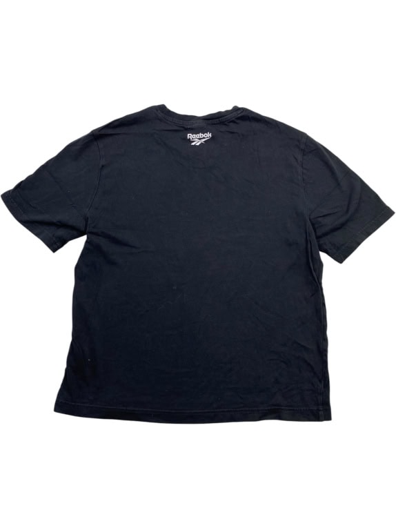 Reebok T-Shirt Logo Print Μαύρο UNISEX M