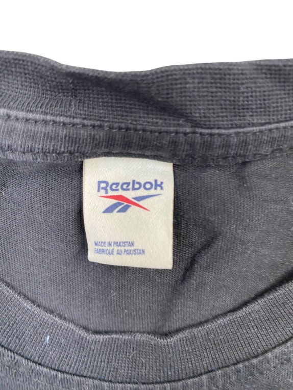 Reebok T-Shirt Logo Print Μαύρο UNISEX M