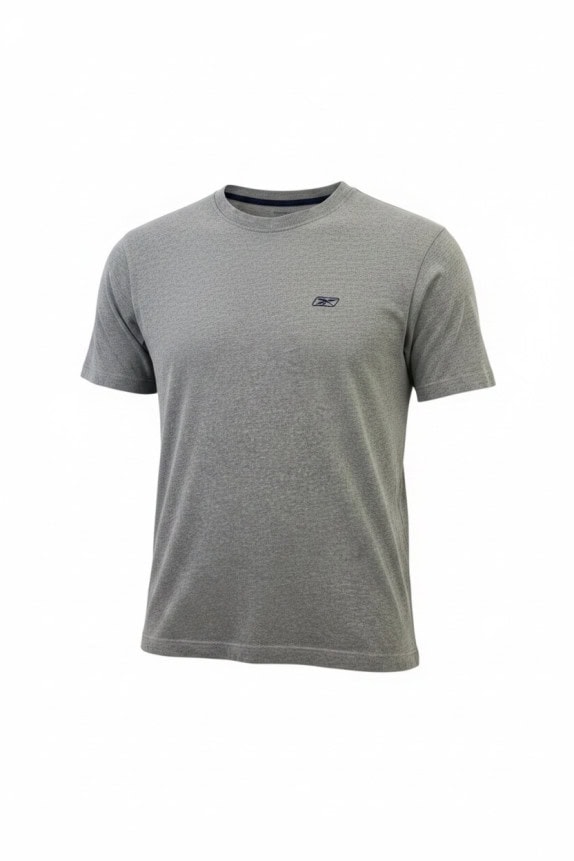 REEBOK T SHIRT MINIMAL GREY MENS PRE OWNED M