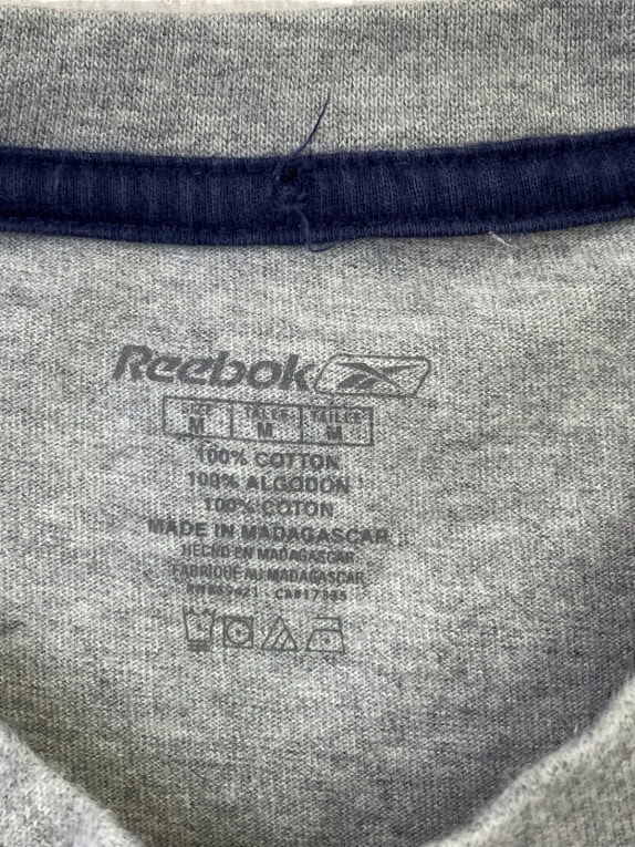 REEBOK T SHIRT MINIMAL ΓΚΡΙ ΑΝΤΡΙΚΟ PRE OWNED M