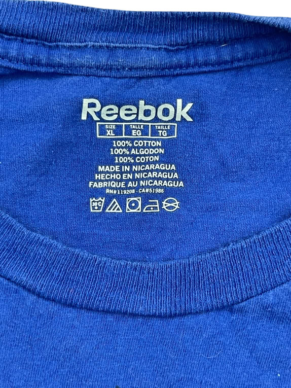 Reebok T-Shirt New York Rangers Big Logo Μπλε Unisex XL